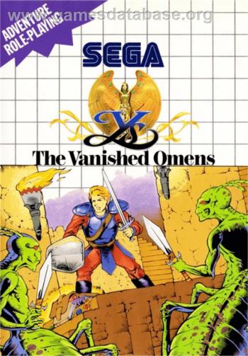 Cover Ys - The Vanished Omens for Master System II